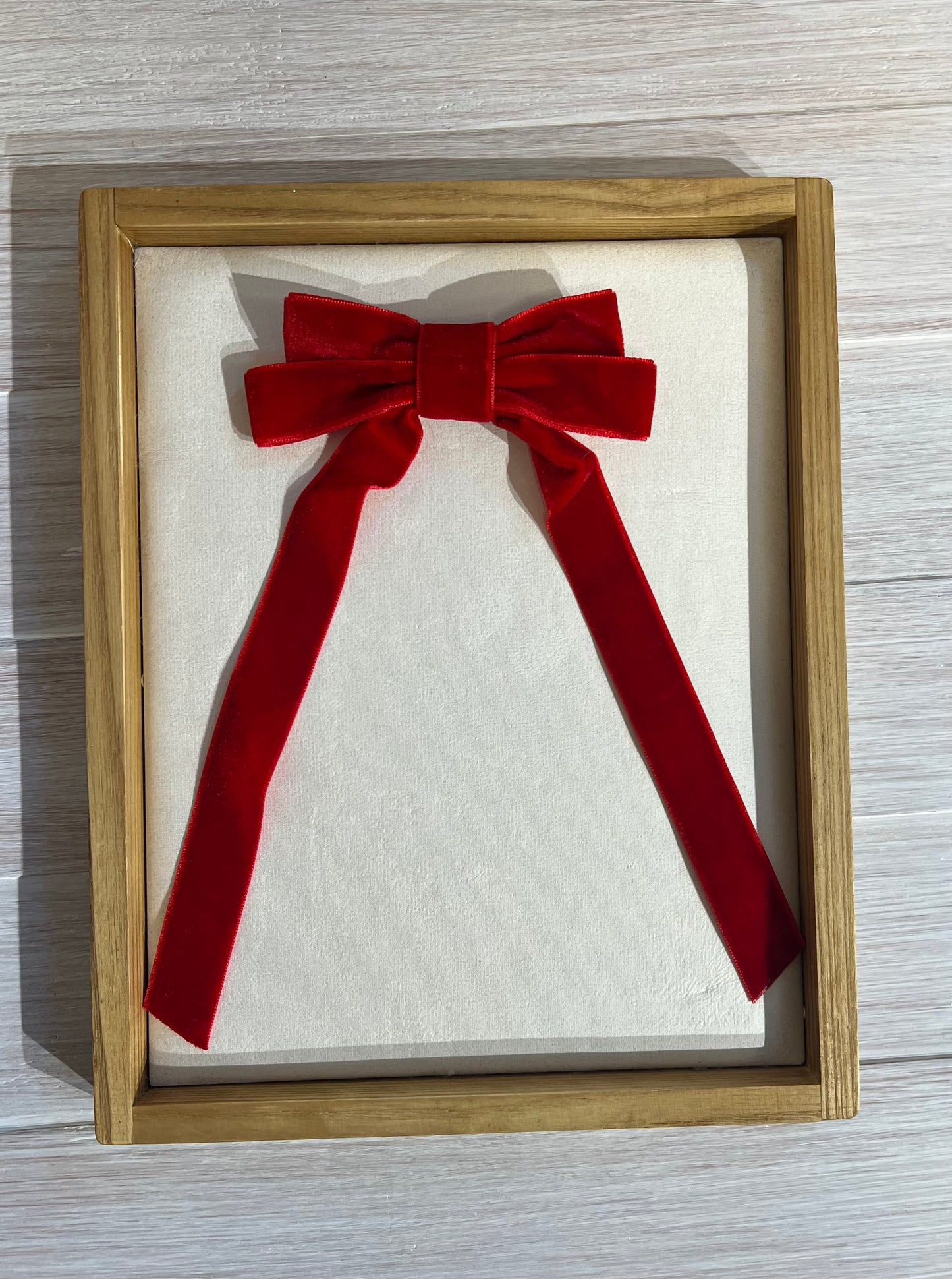 Velvet Bow Clip