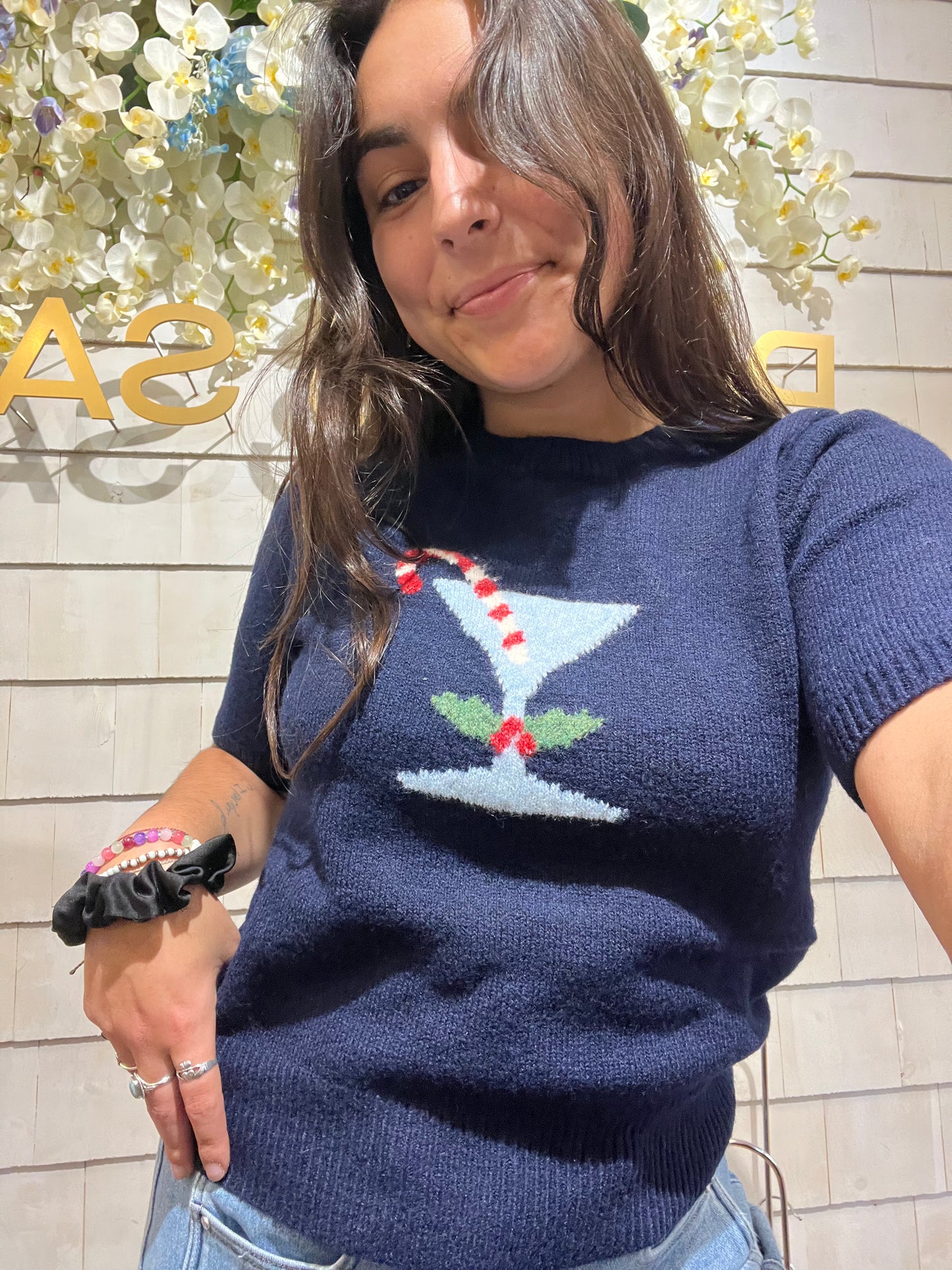 Christmas Cocktails Sweater