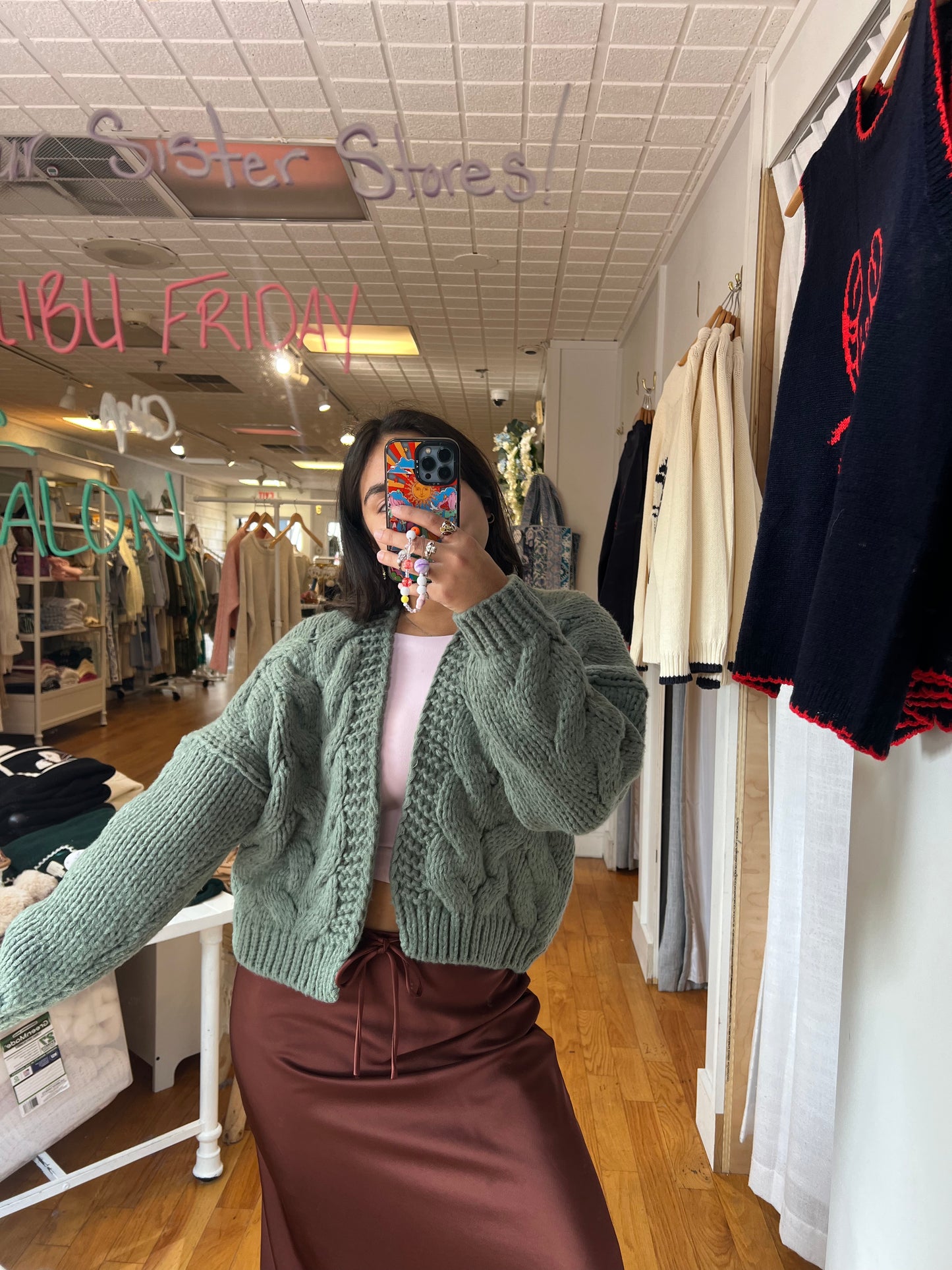 Angel Cableknit Cardi