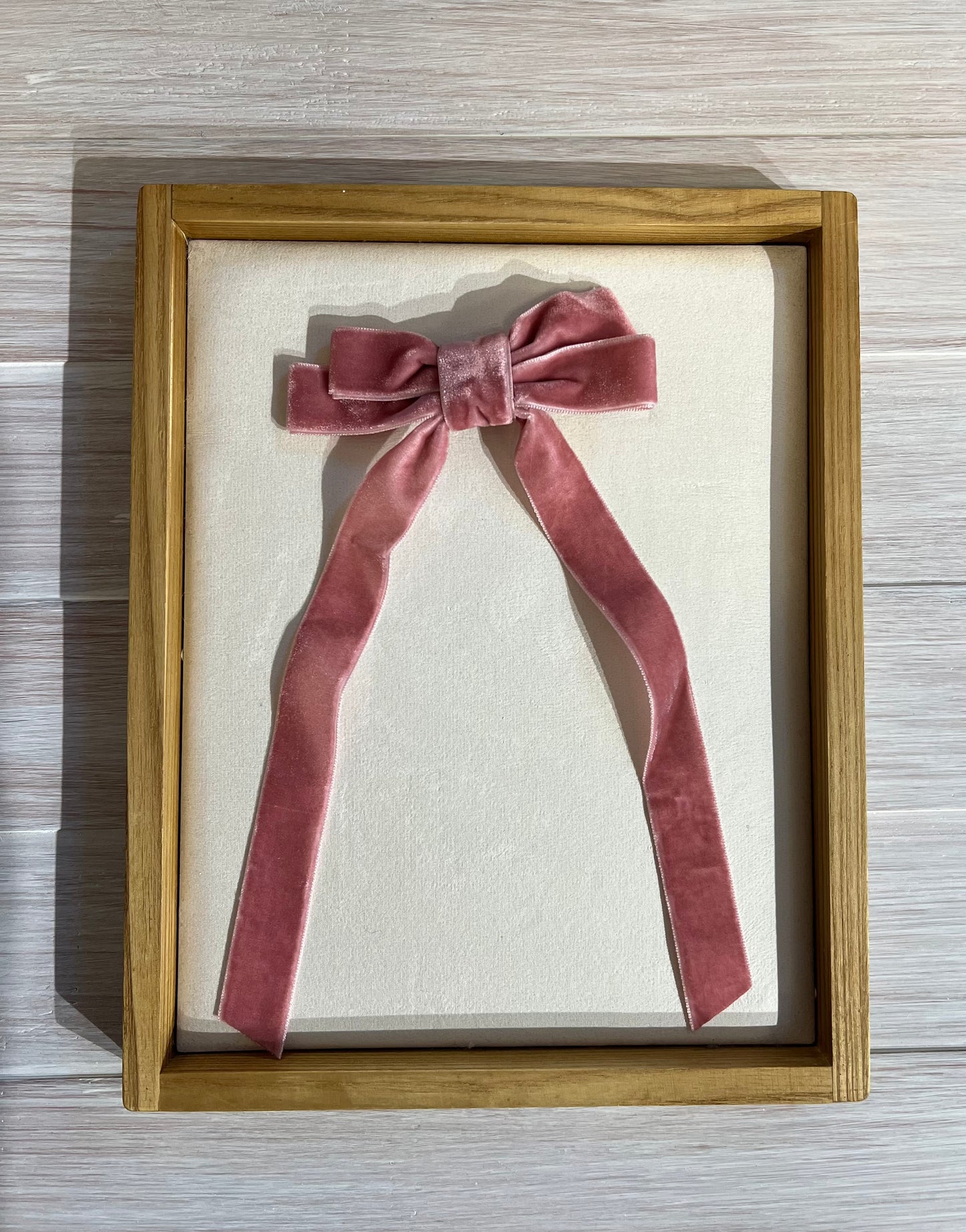 Velvet Bow Clip