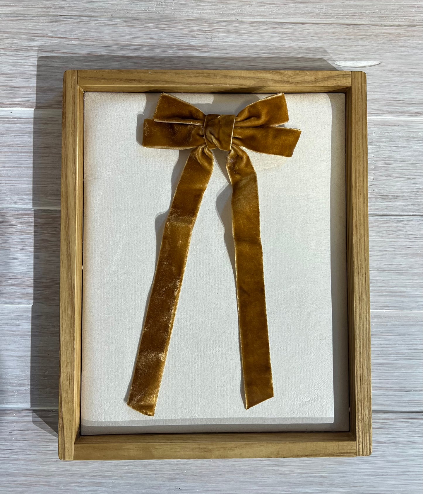 Velvet Bow Clip