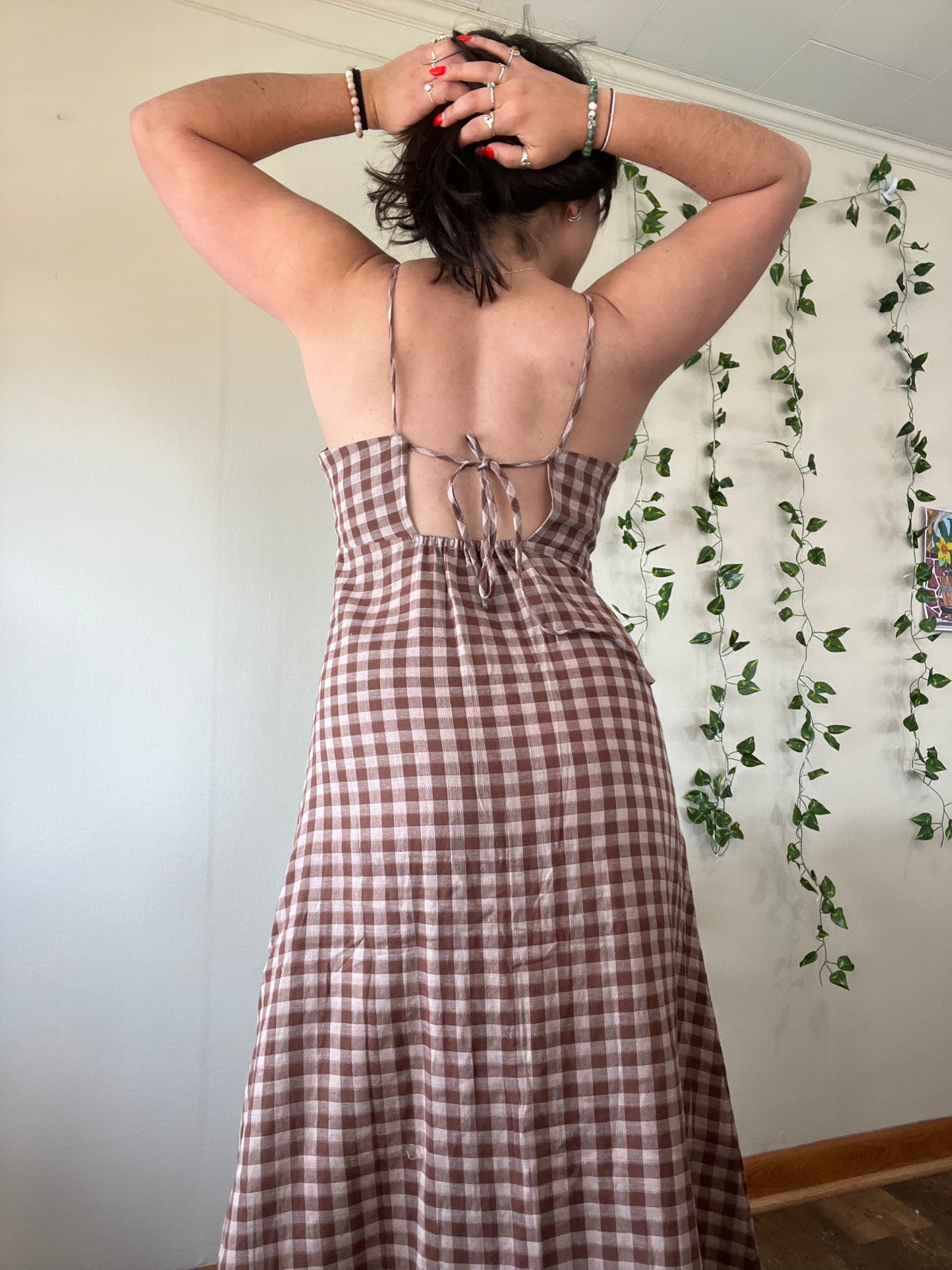 Marron Midi Dress
