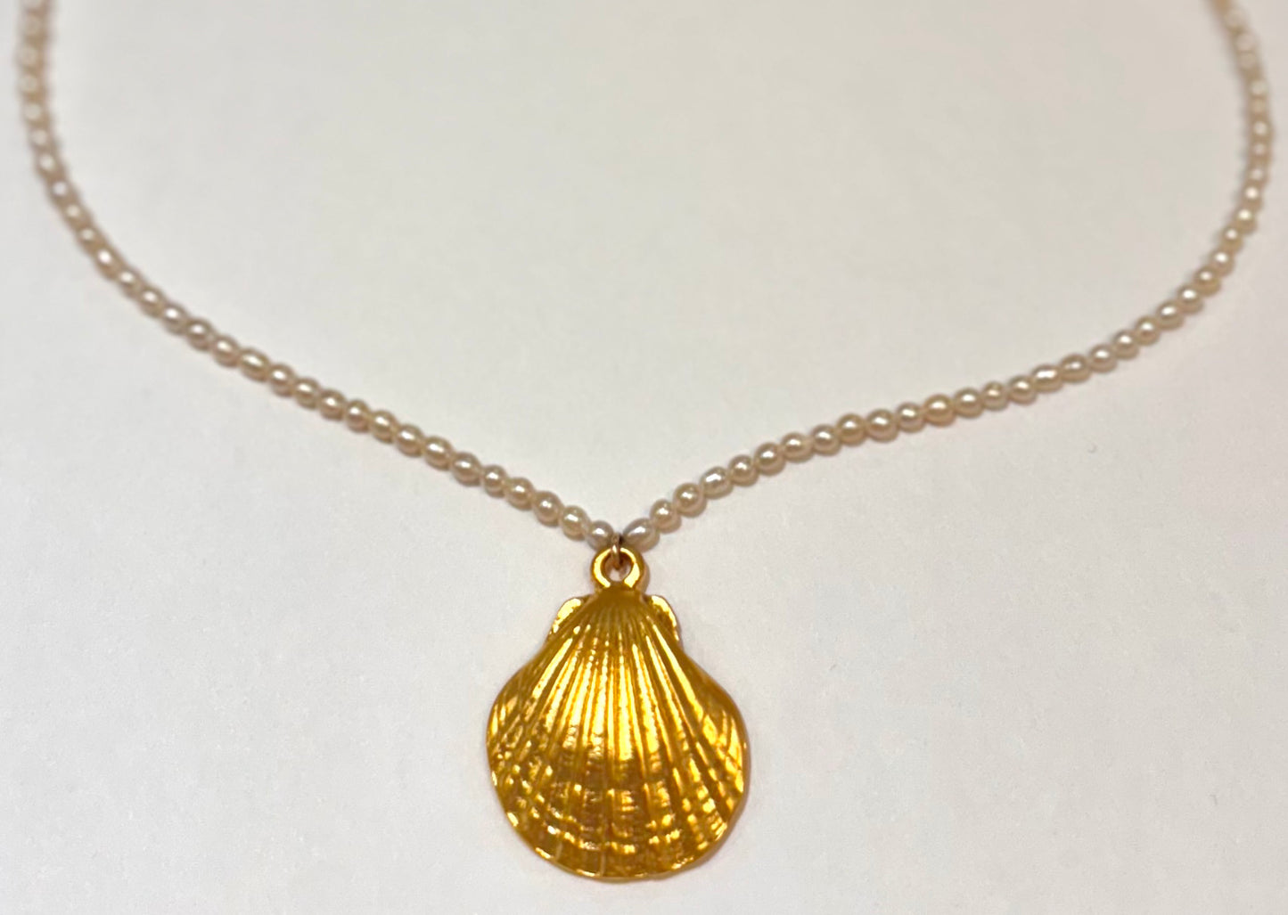 Collecting Seashells & Pearls Necklace