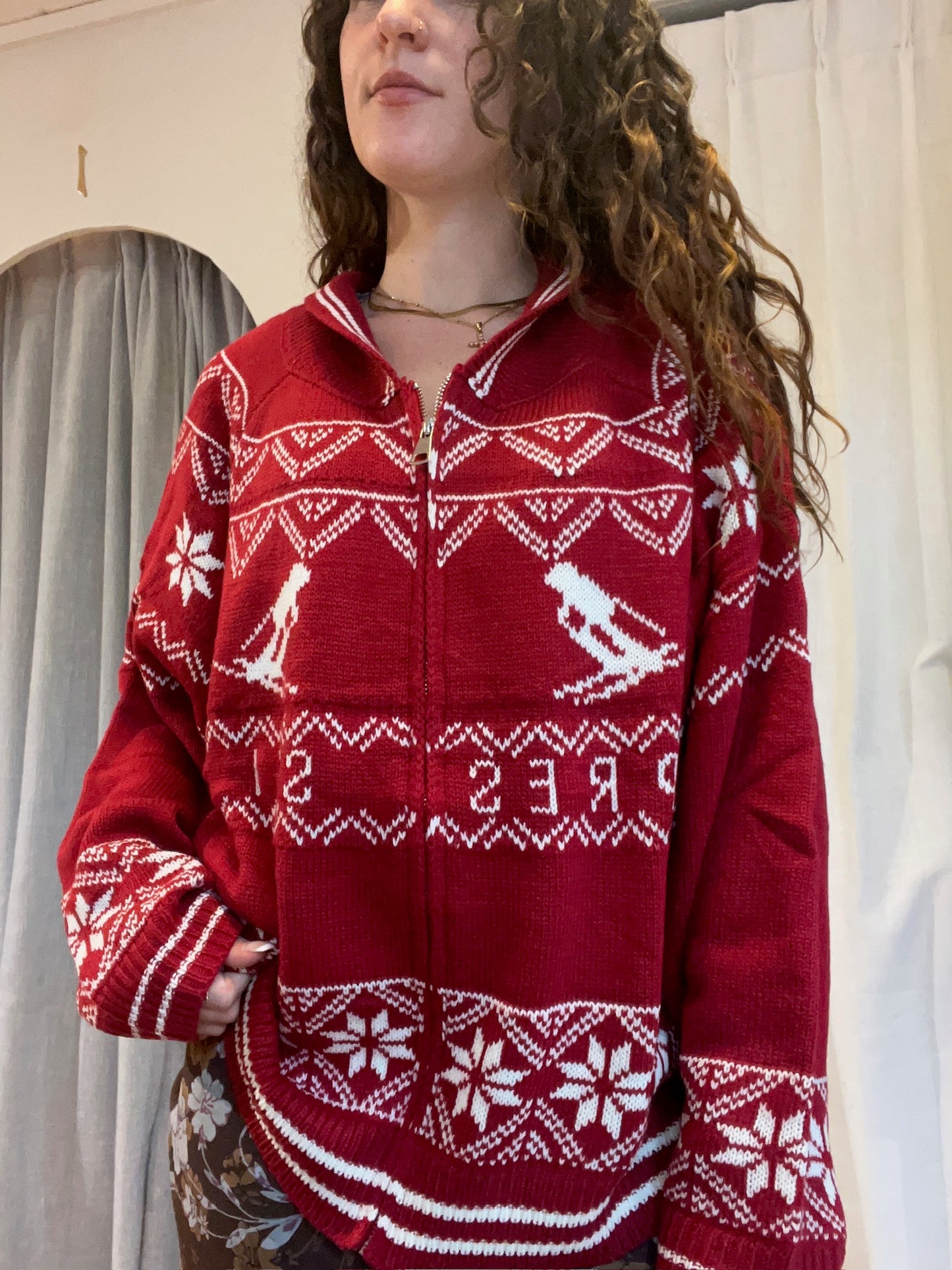Apres Ski Zip Up Sweater