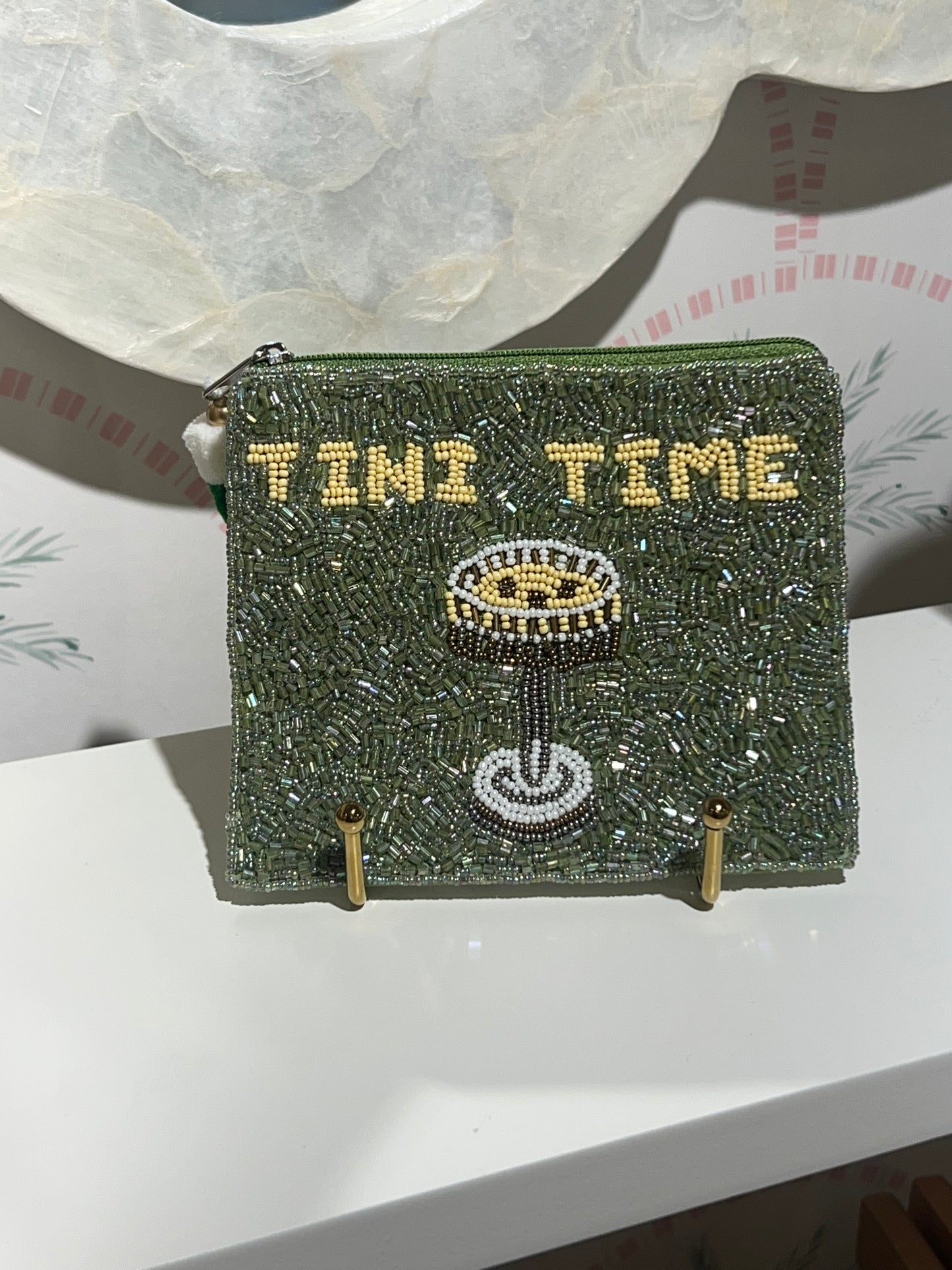 Tini Time Beaded Coin Purse