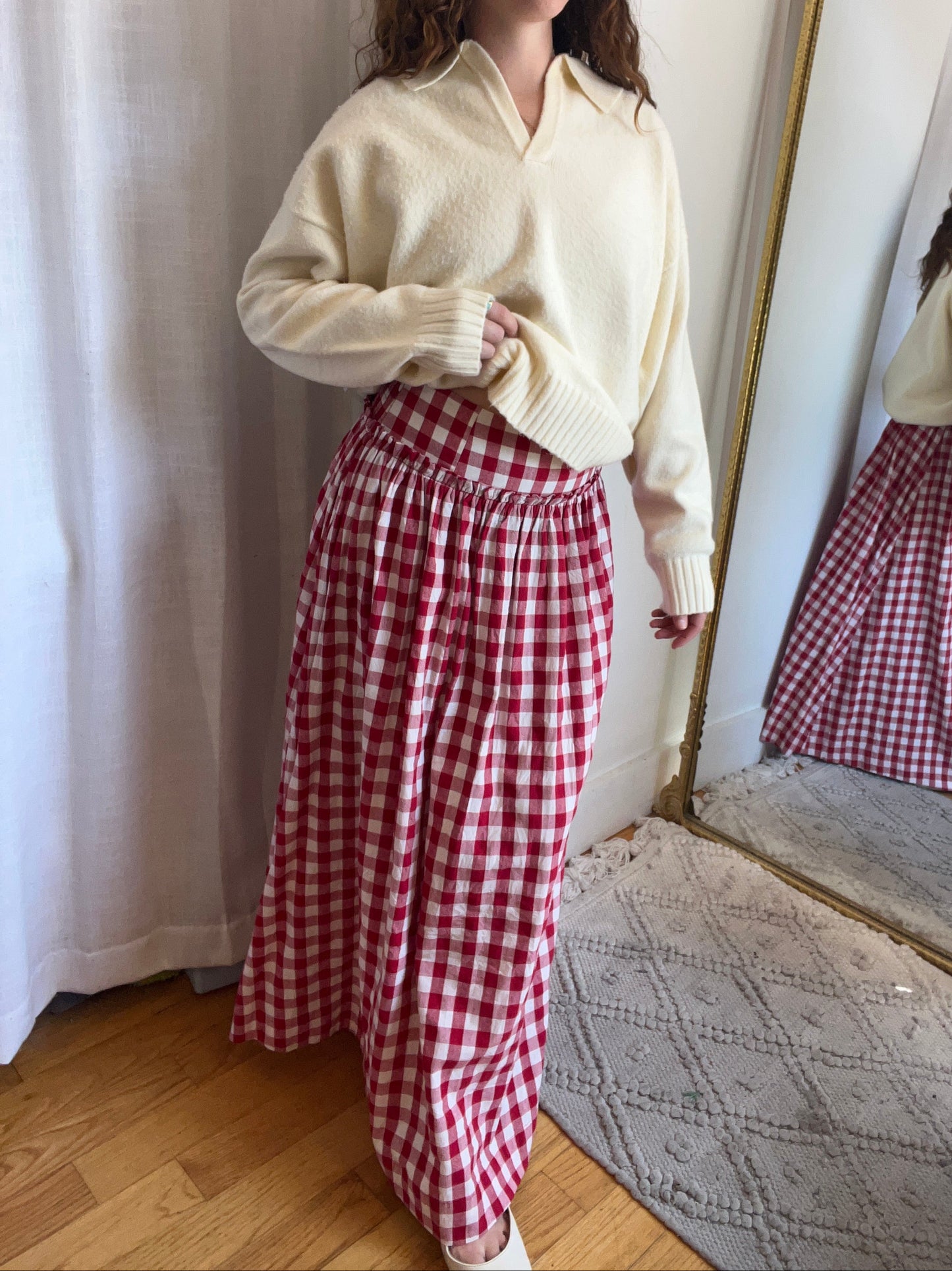 Afternoon Picnic Midi Skirt