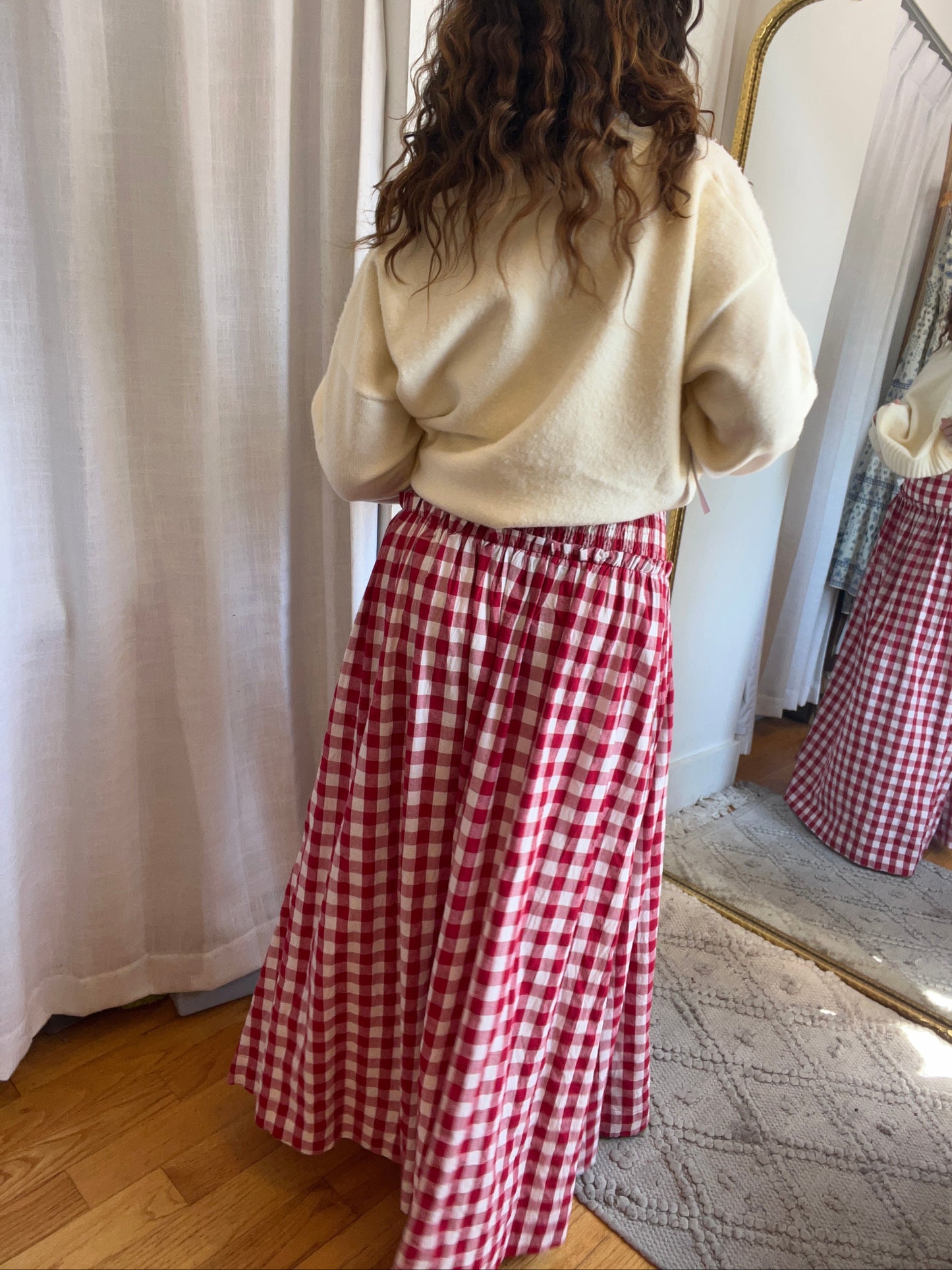 Afternoon Picnic Midi Skirt