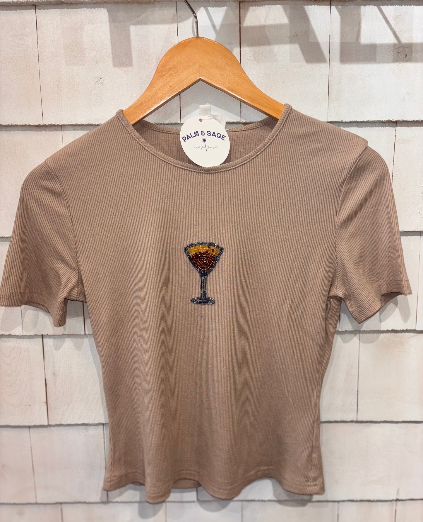 Beaded Espresso Martini Tee