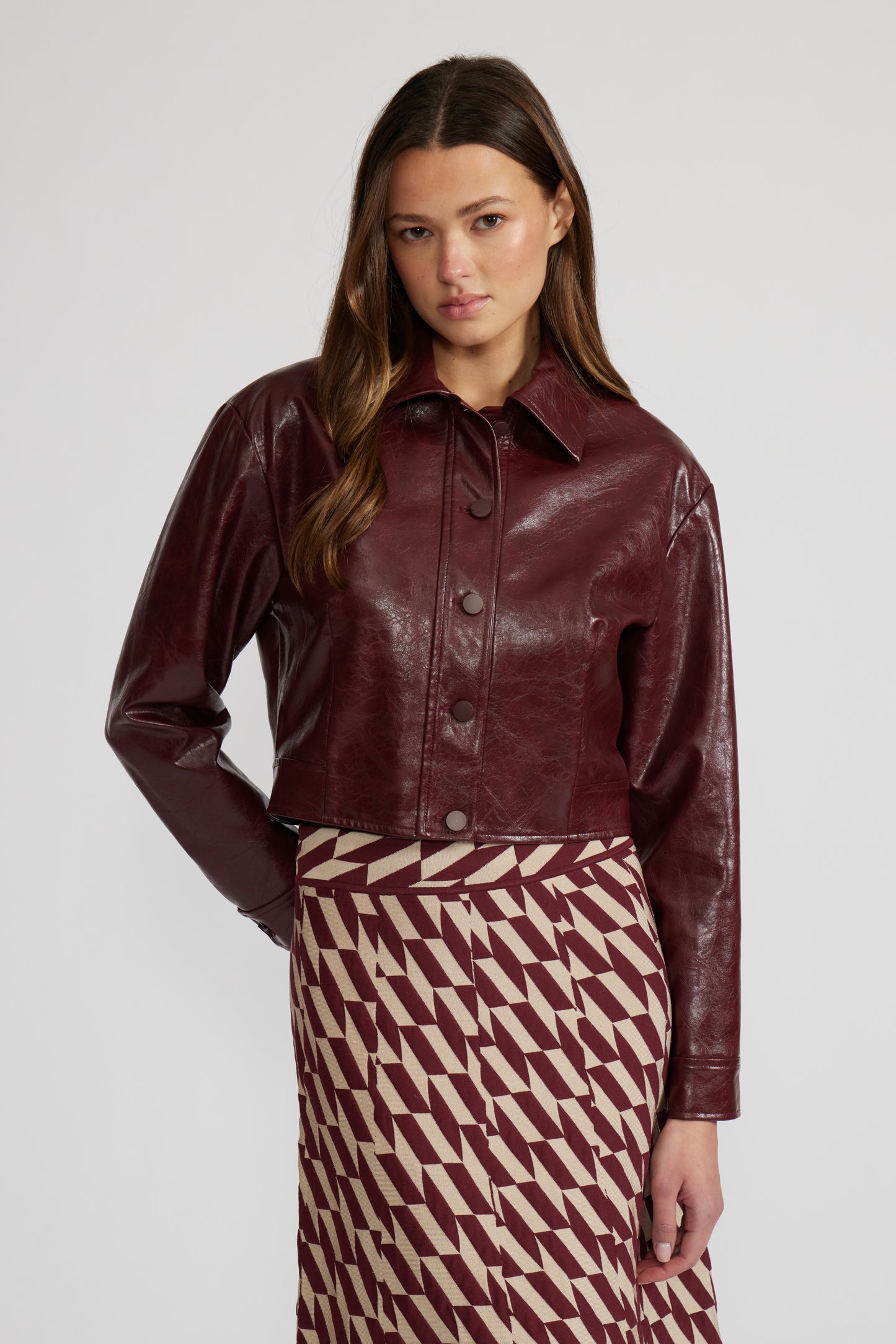 Caleb Faux Leather Jacket