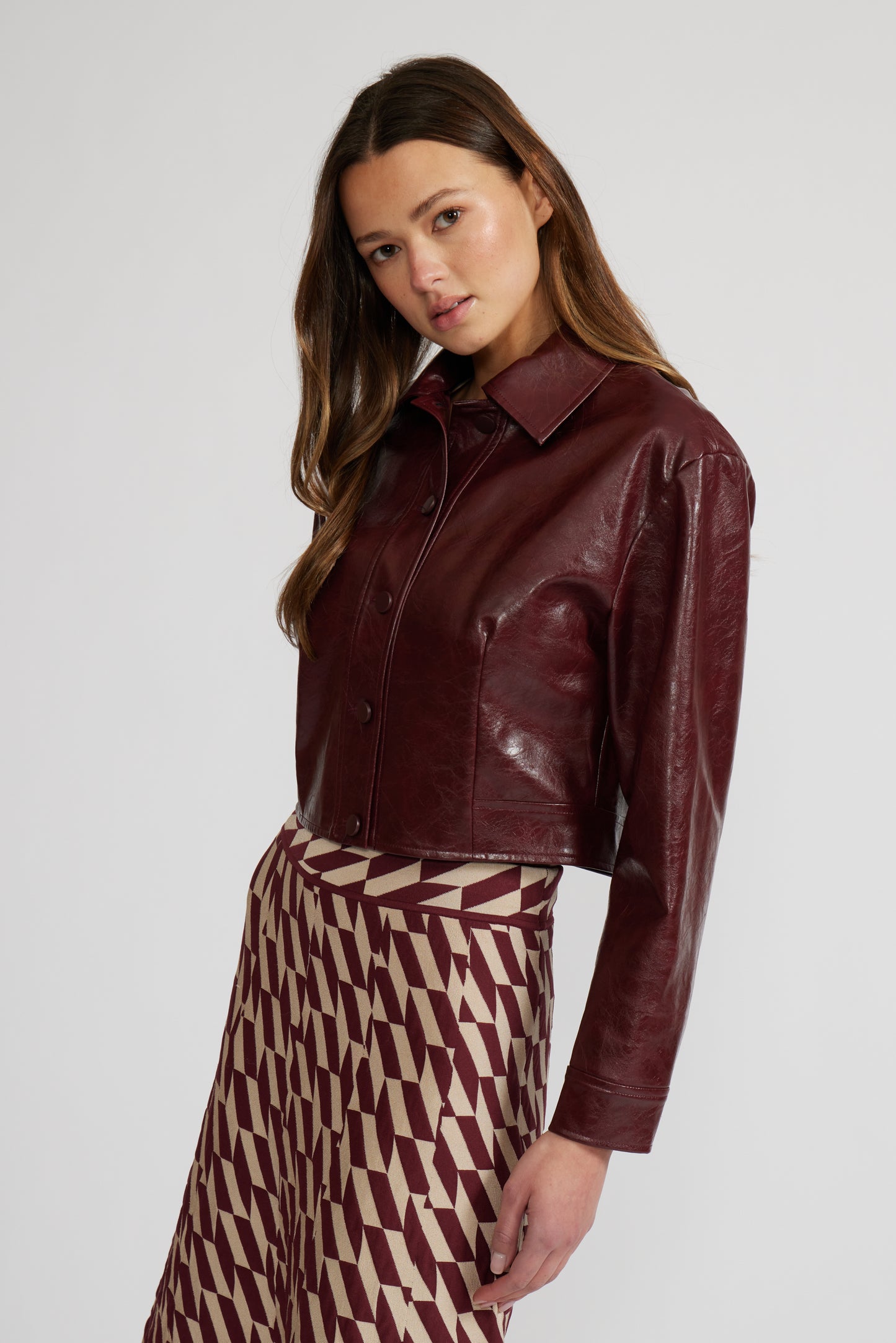 Caleb Faux Leather Jacket