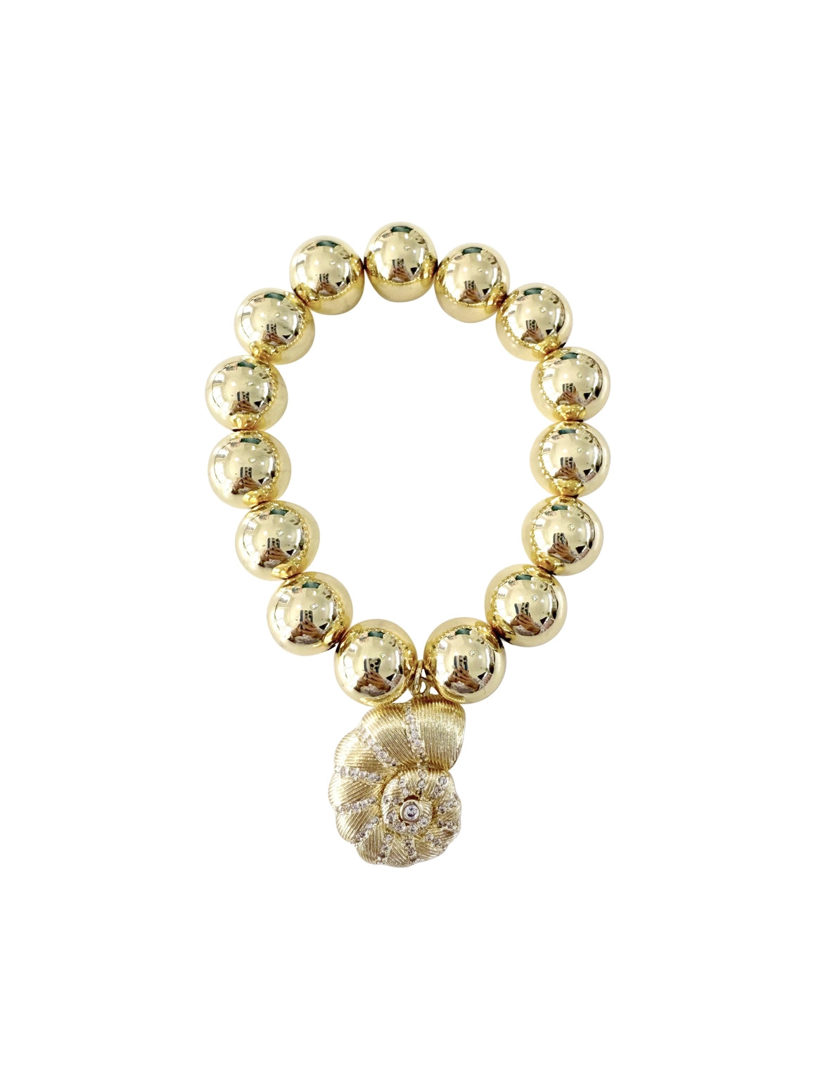 Gina Beaded Shell Charm Bracelet