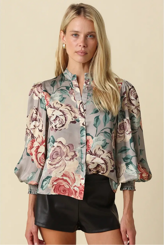 Versailles Satin Blouse
