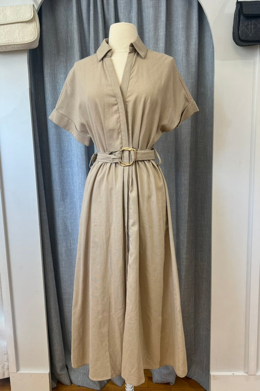 Brandy Belted Midi