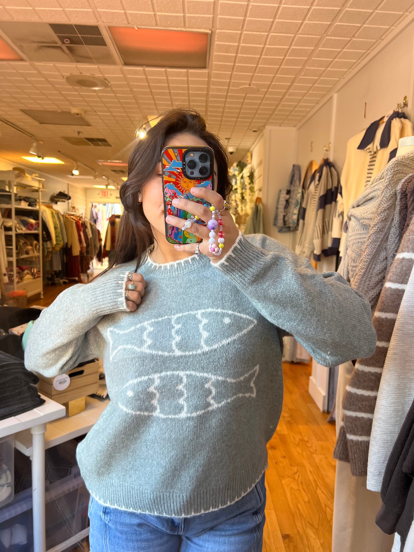 Double Fish Sweater