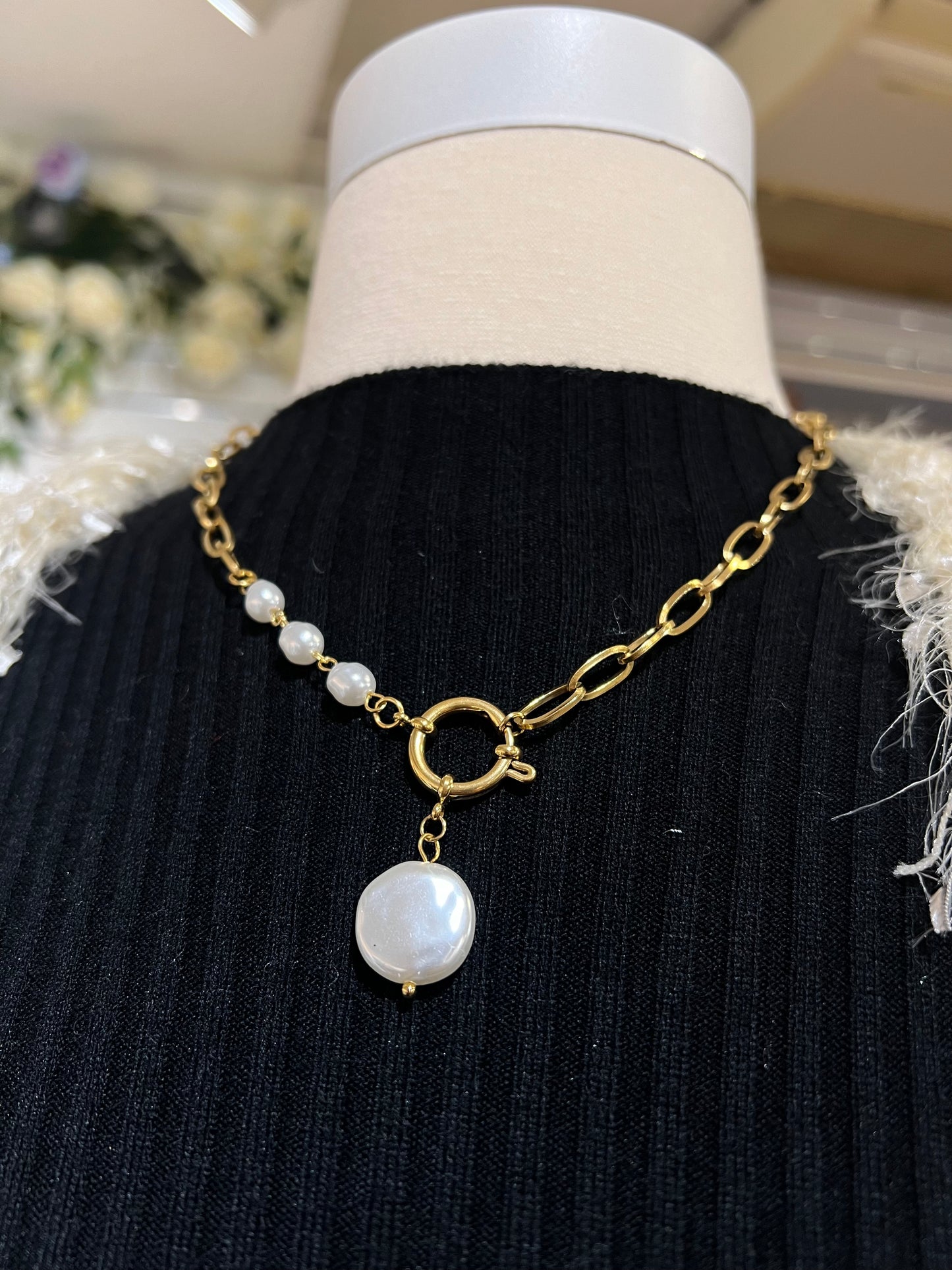 Pearl Gold Necklace