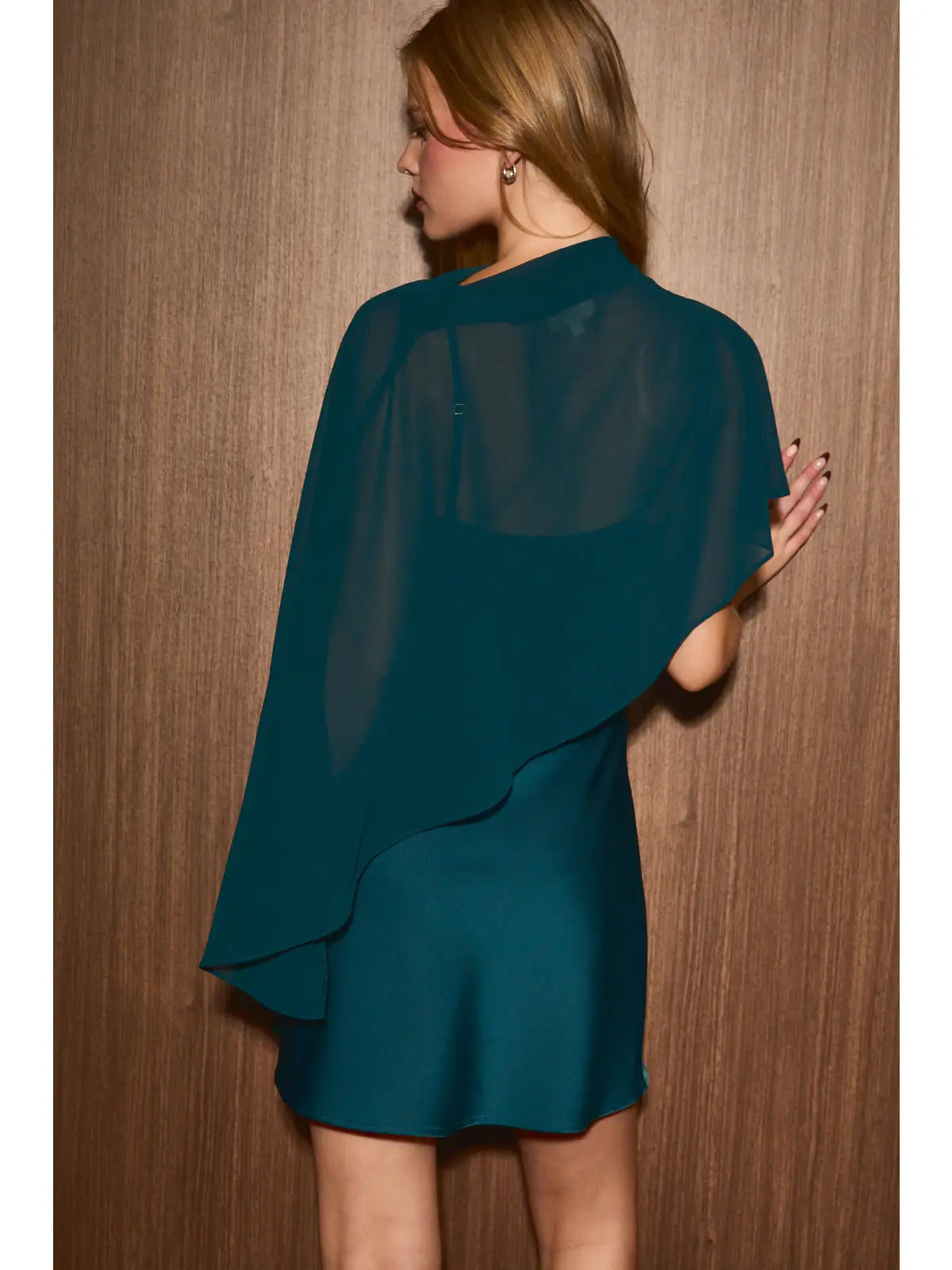 Cape Moment Mini Dress