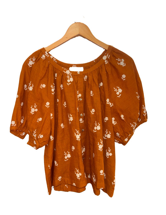 Embroidered Floral Blouse