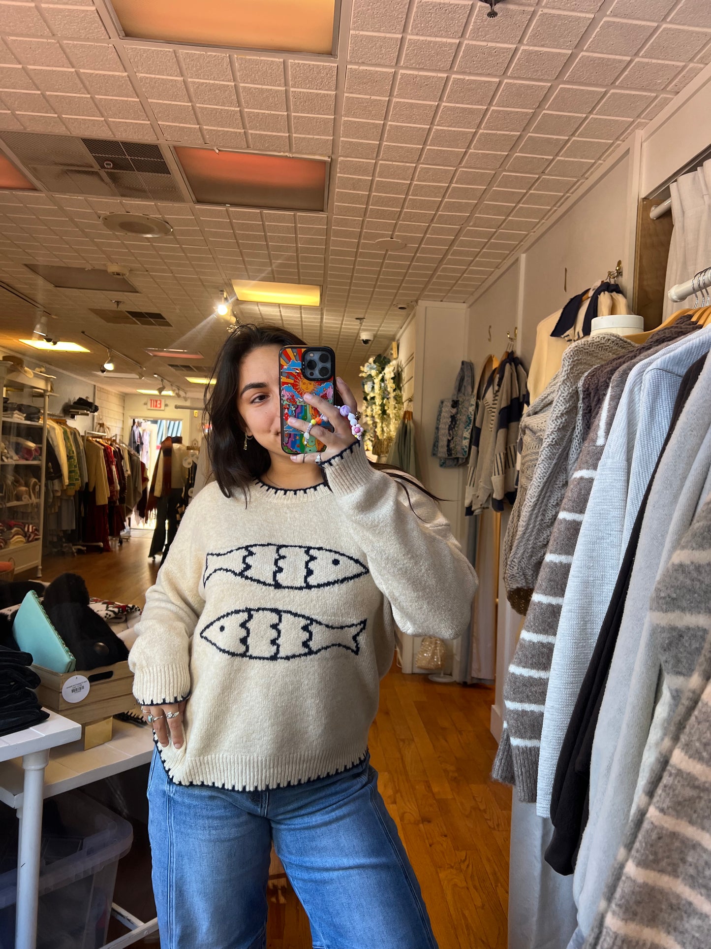 Double Fish Sweater