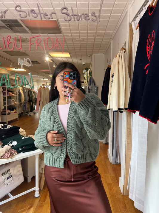 Angel Cableknit Cardi