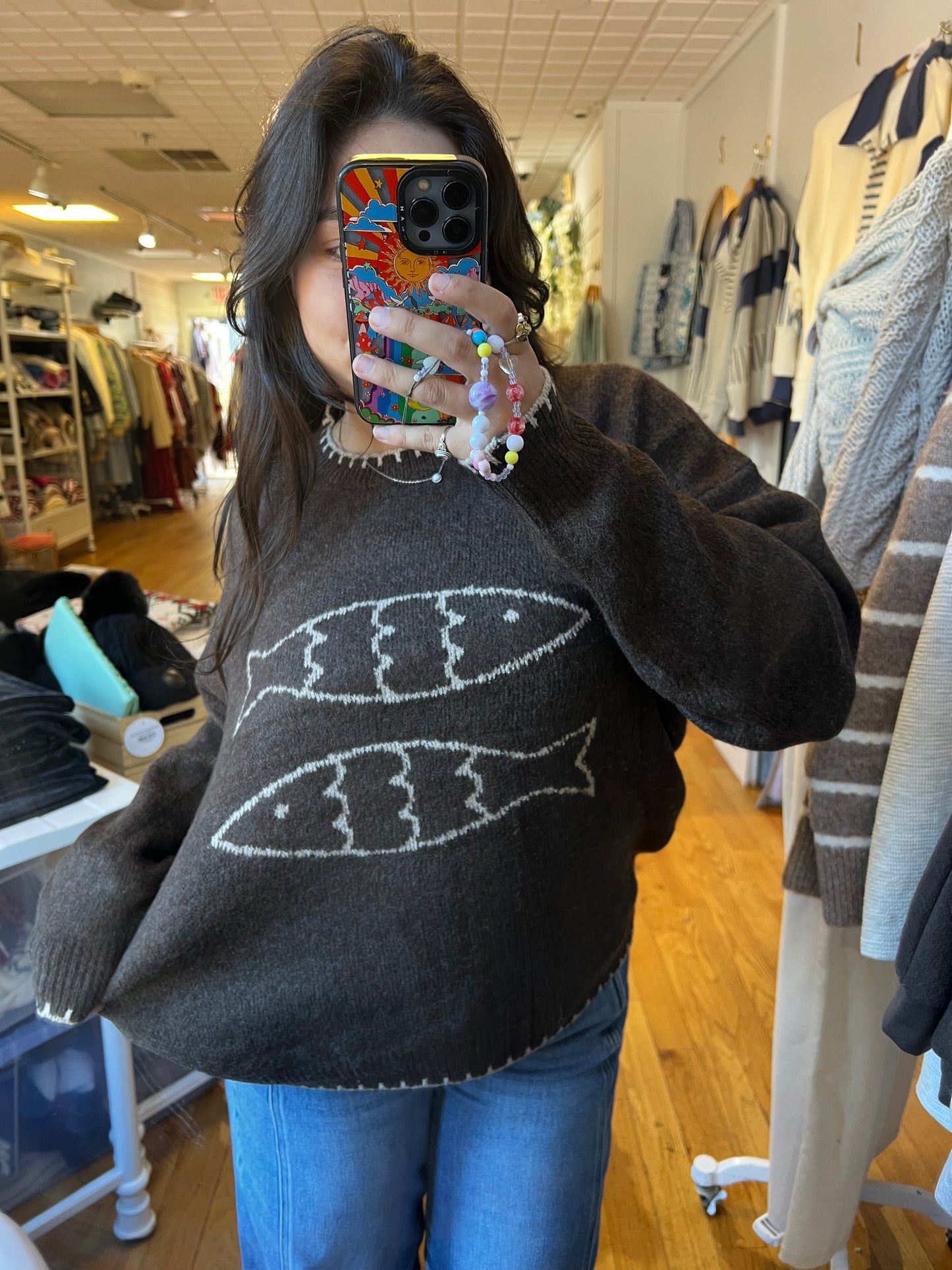 Double Fish Sweater
