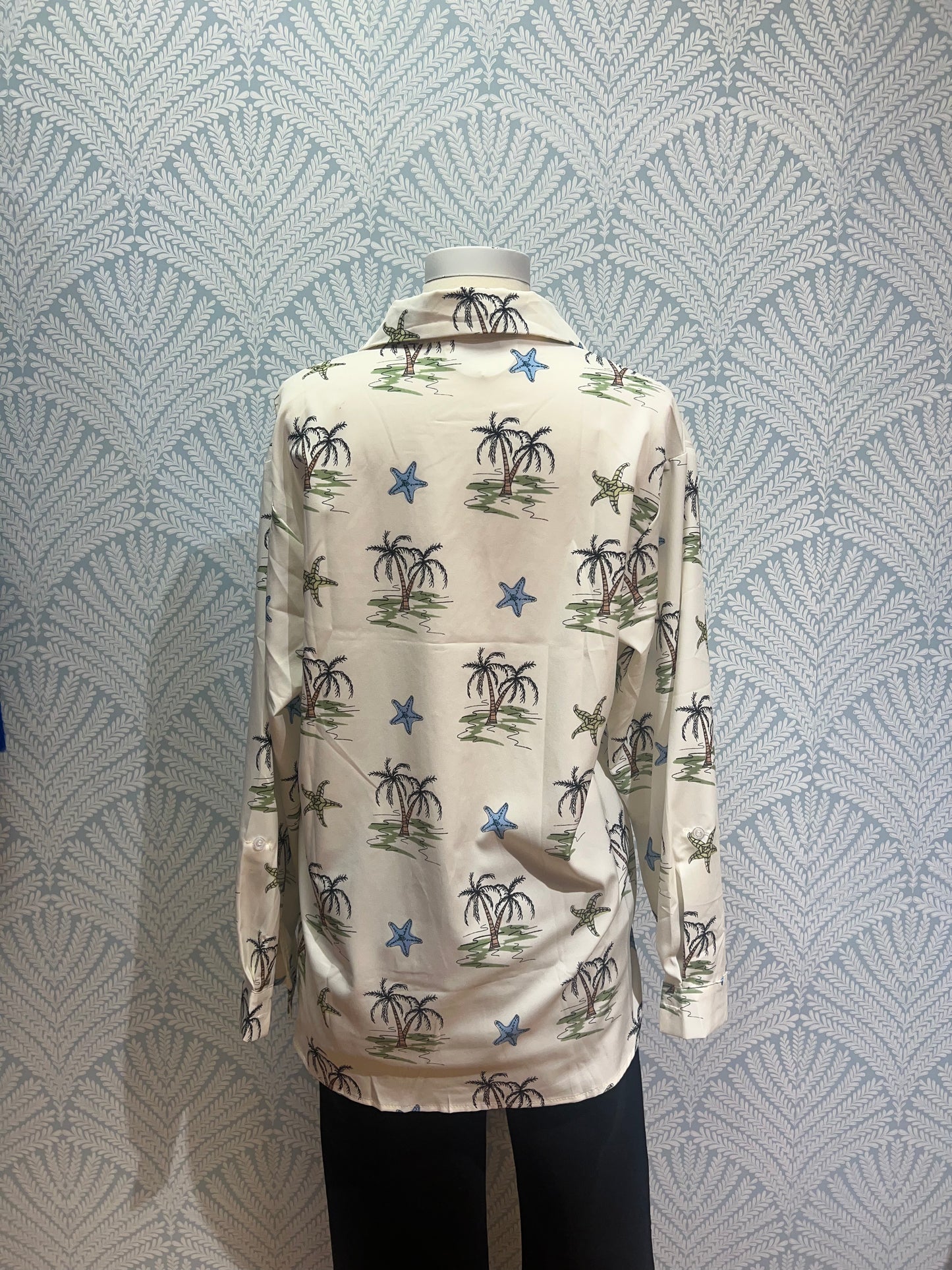 Palm Tree Button Down