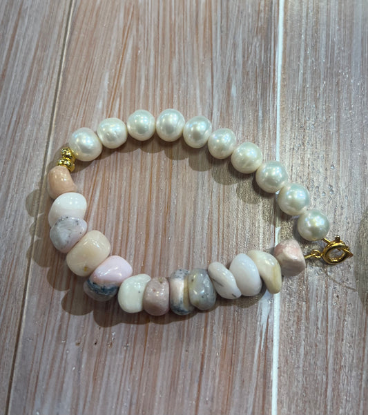 Ramona Opal & Pearl Bracelet