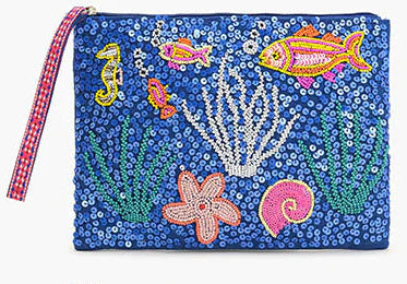 Ocean Floor Wristlet