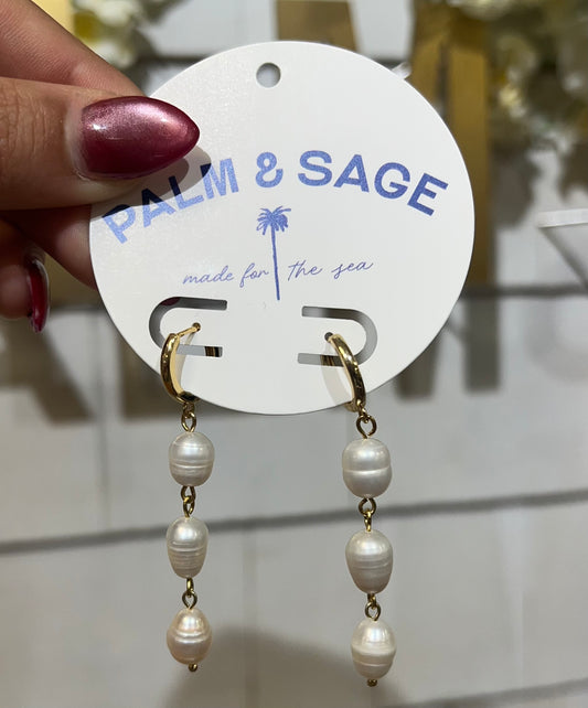 Pearl Cascade Earrings