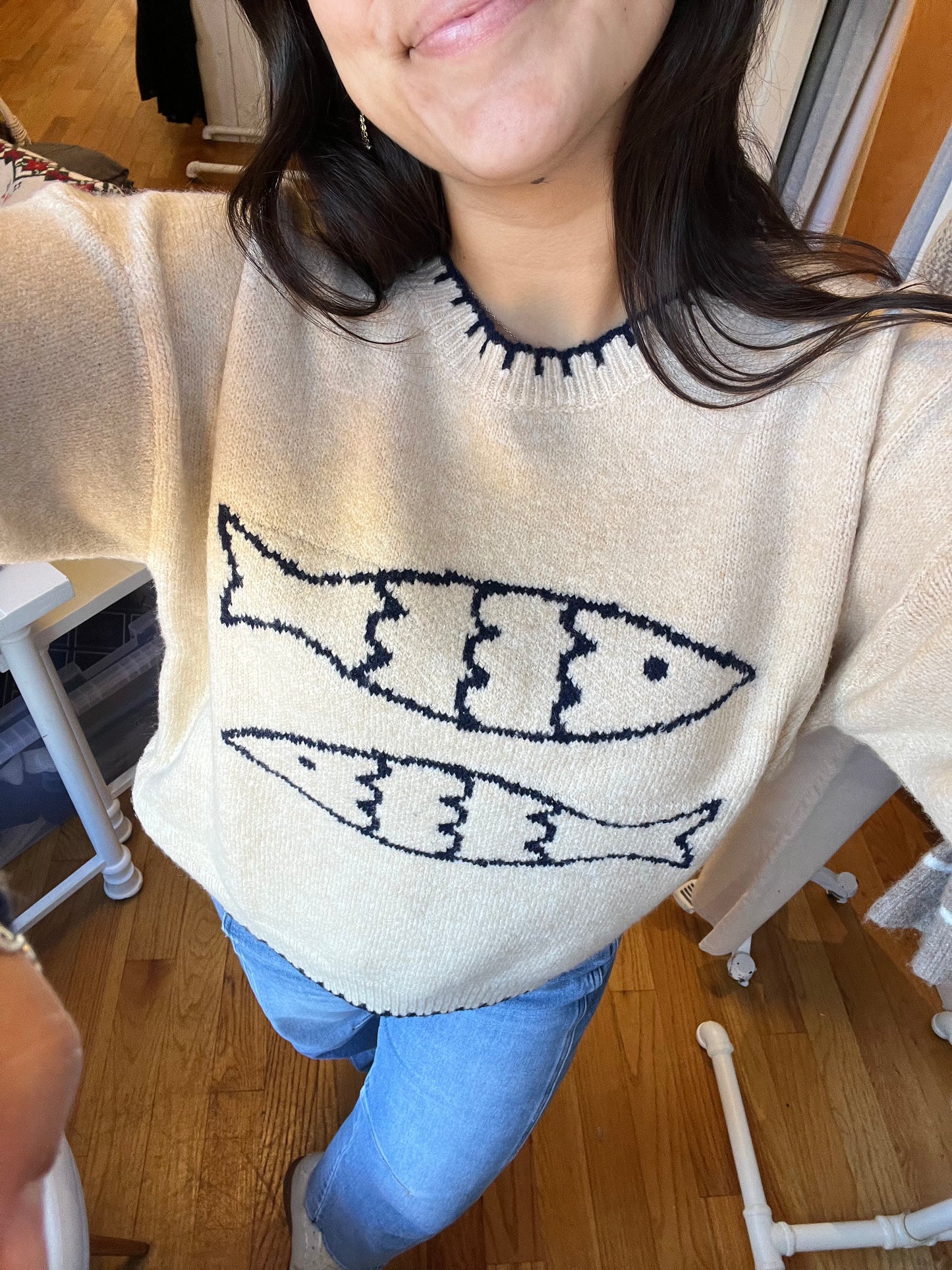 Double Fish Sweater