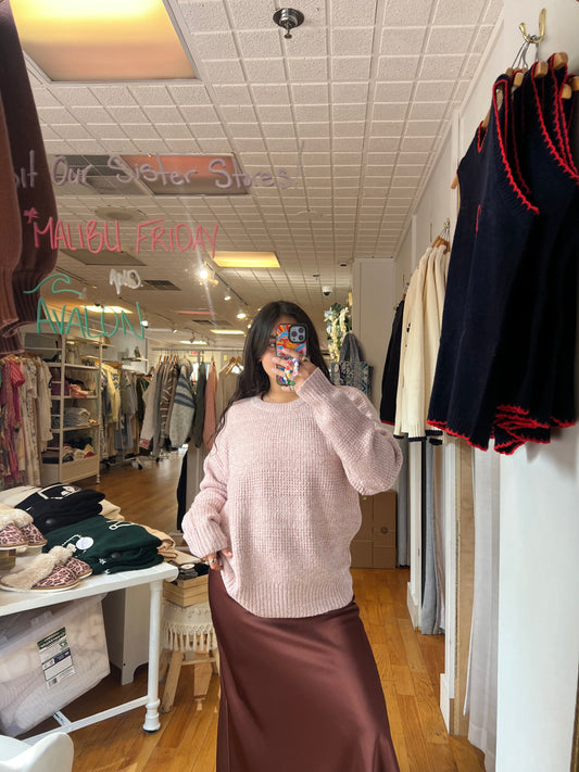 Waffle Knit Sweater