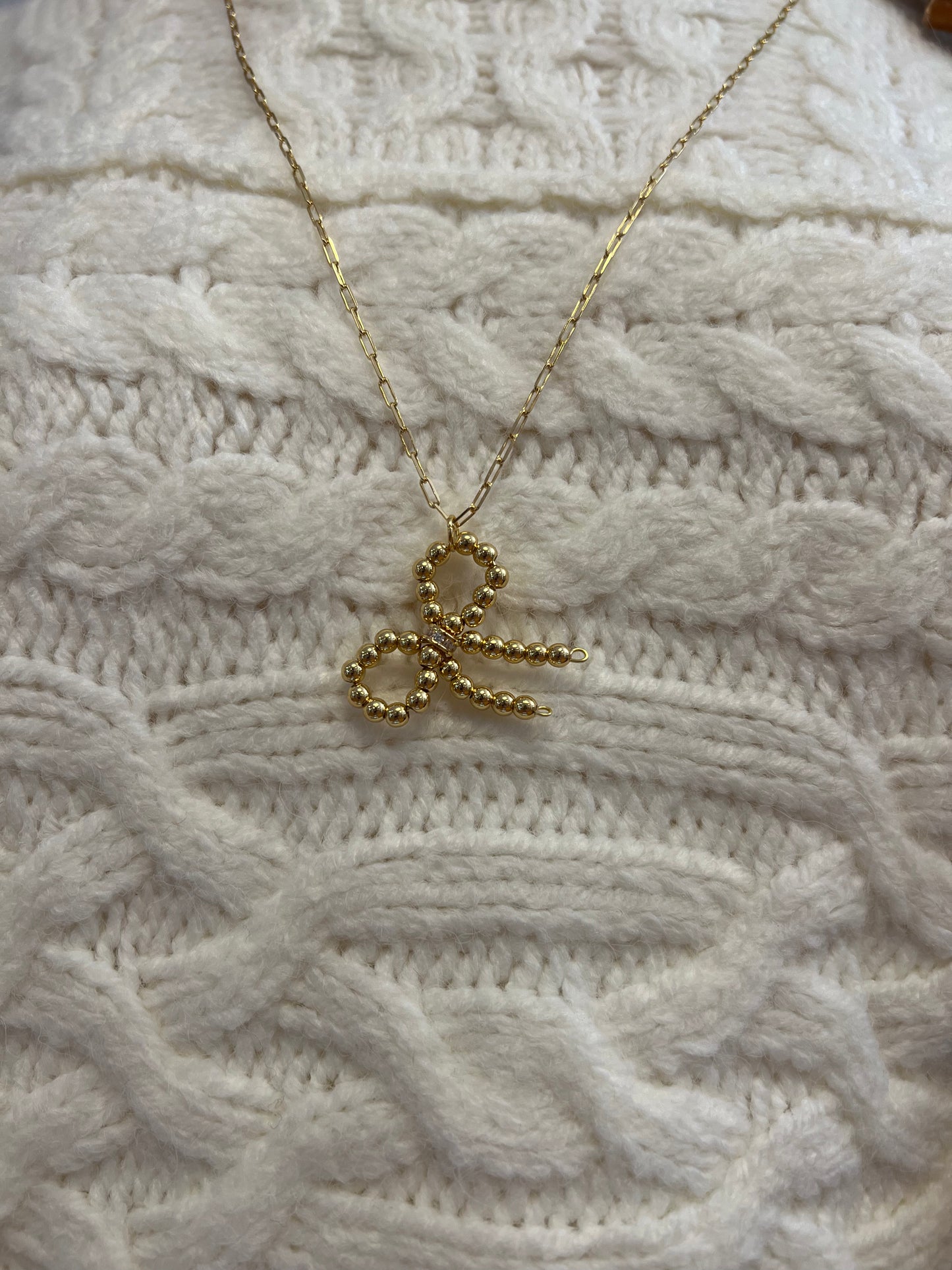 Bow Expression Necklace