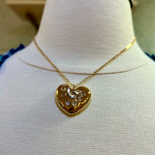 Dolly's Rhinestone Heart Pendant