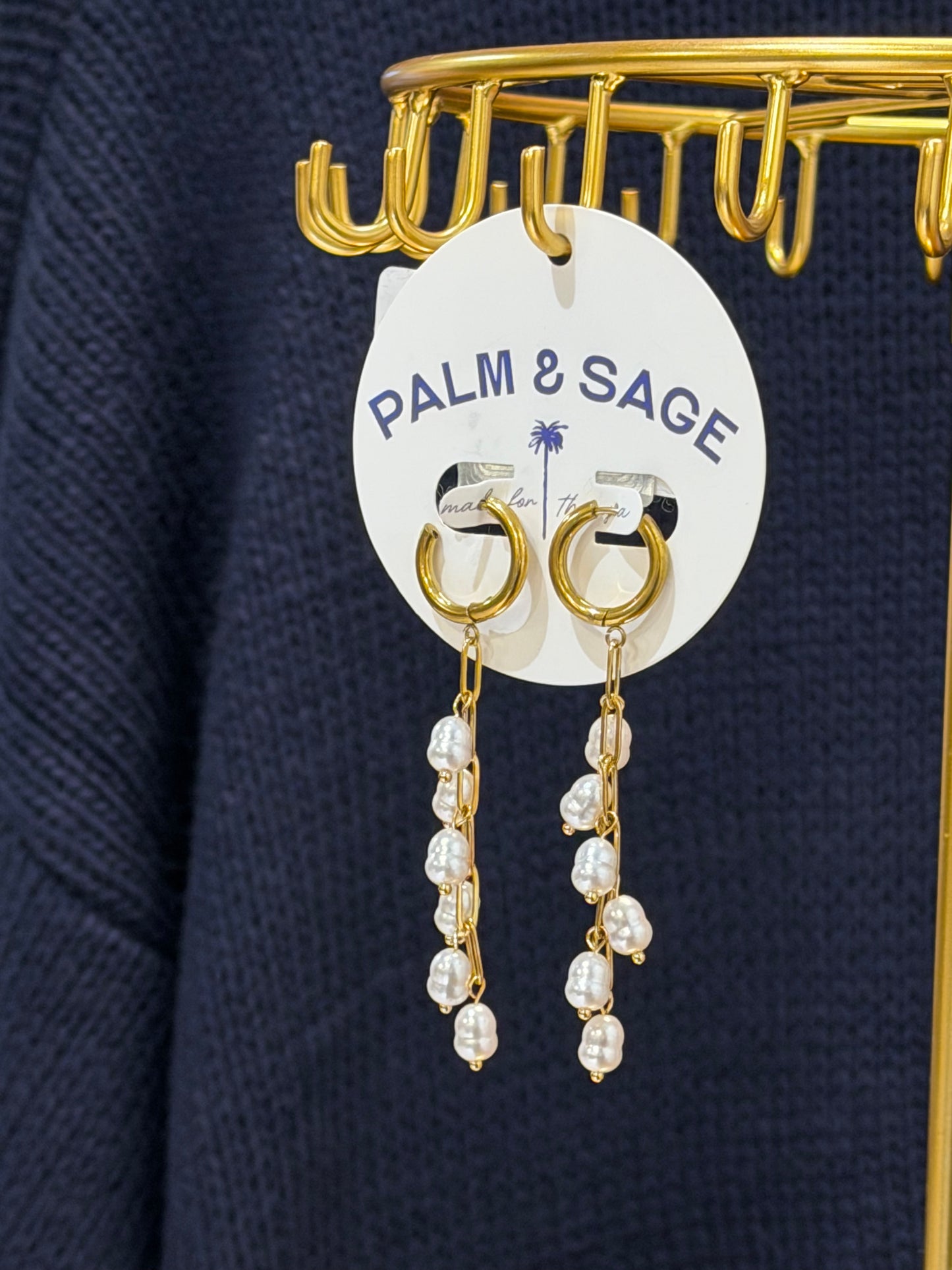 Pearl Drop Dangle Earrings