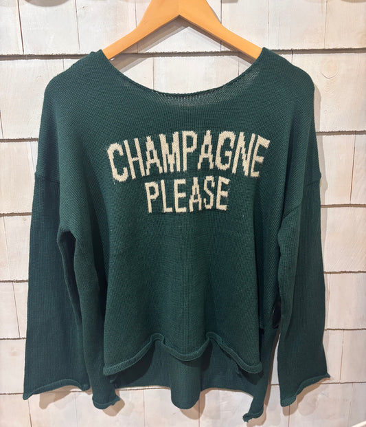 Champagne PLEASE Sweater