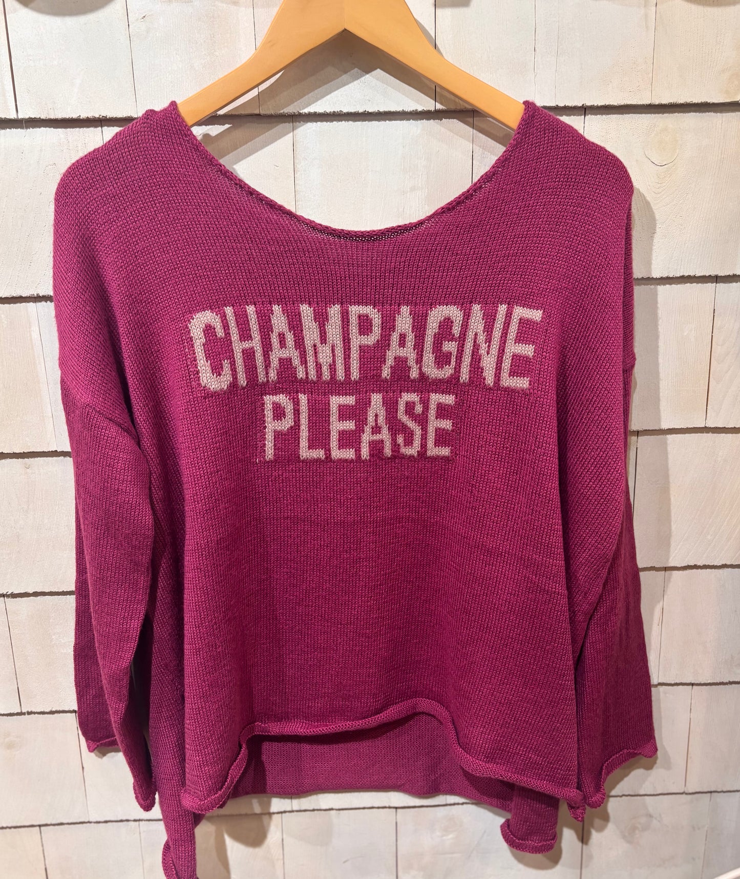 Champagne PLEASE Sweater