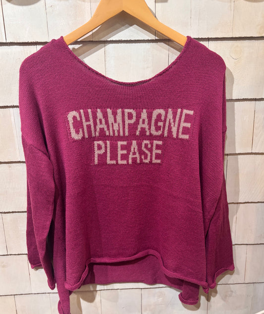 Champagne PLEASE Sweater