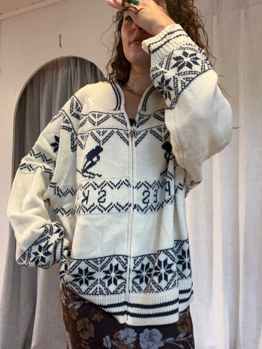 Apres Ski Zip Up Sweater