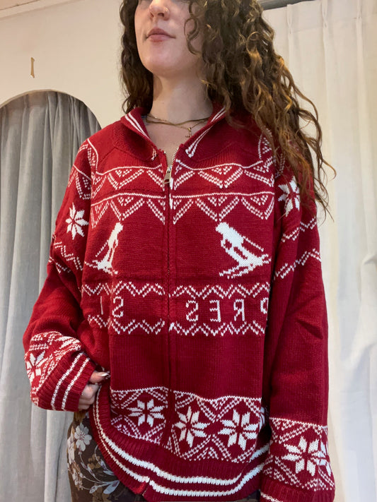 Apres Ski Zip Up Sweater
