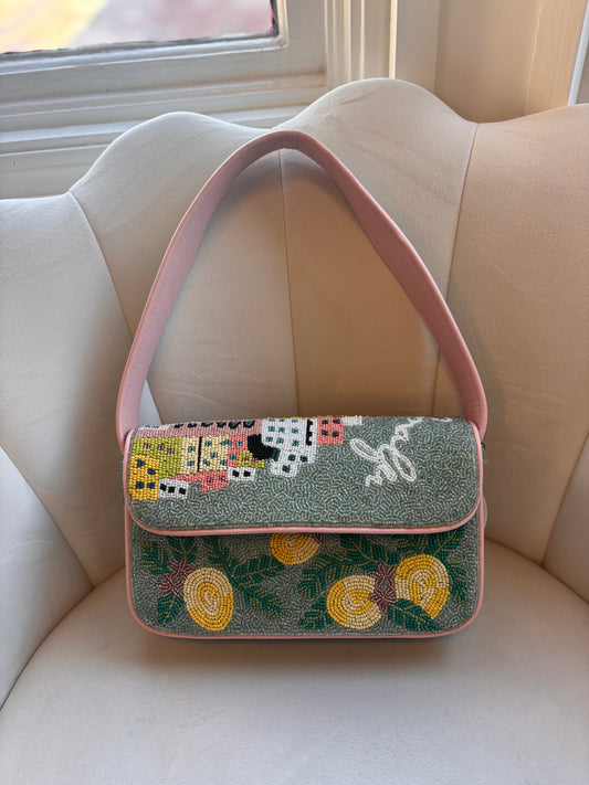 Amalfi Dreams Beaded Shoulder Bag