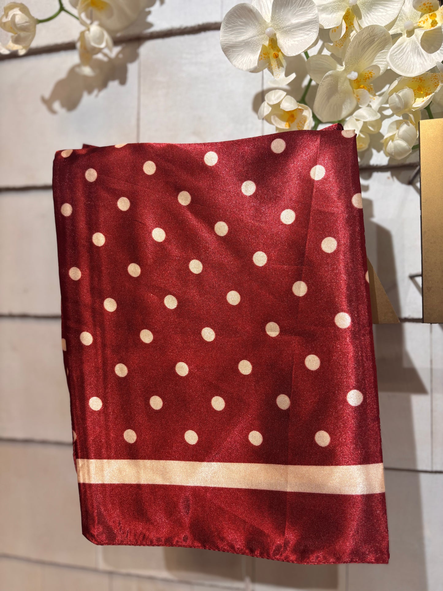 Polka Dot Hair Scarf