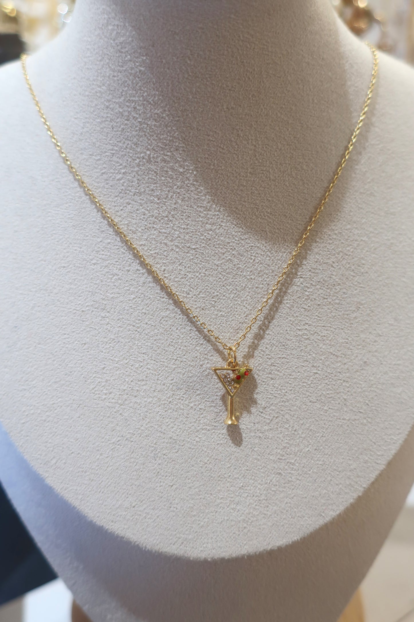 Martini Pendant Necklace