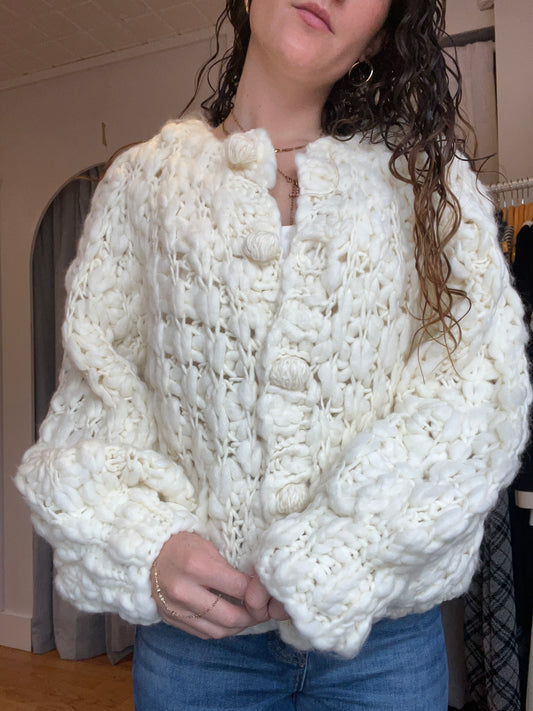 Knit Wool Cardigan