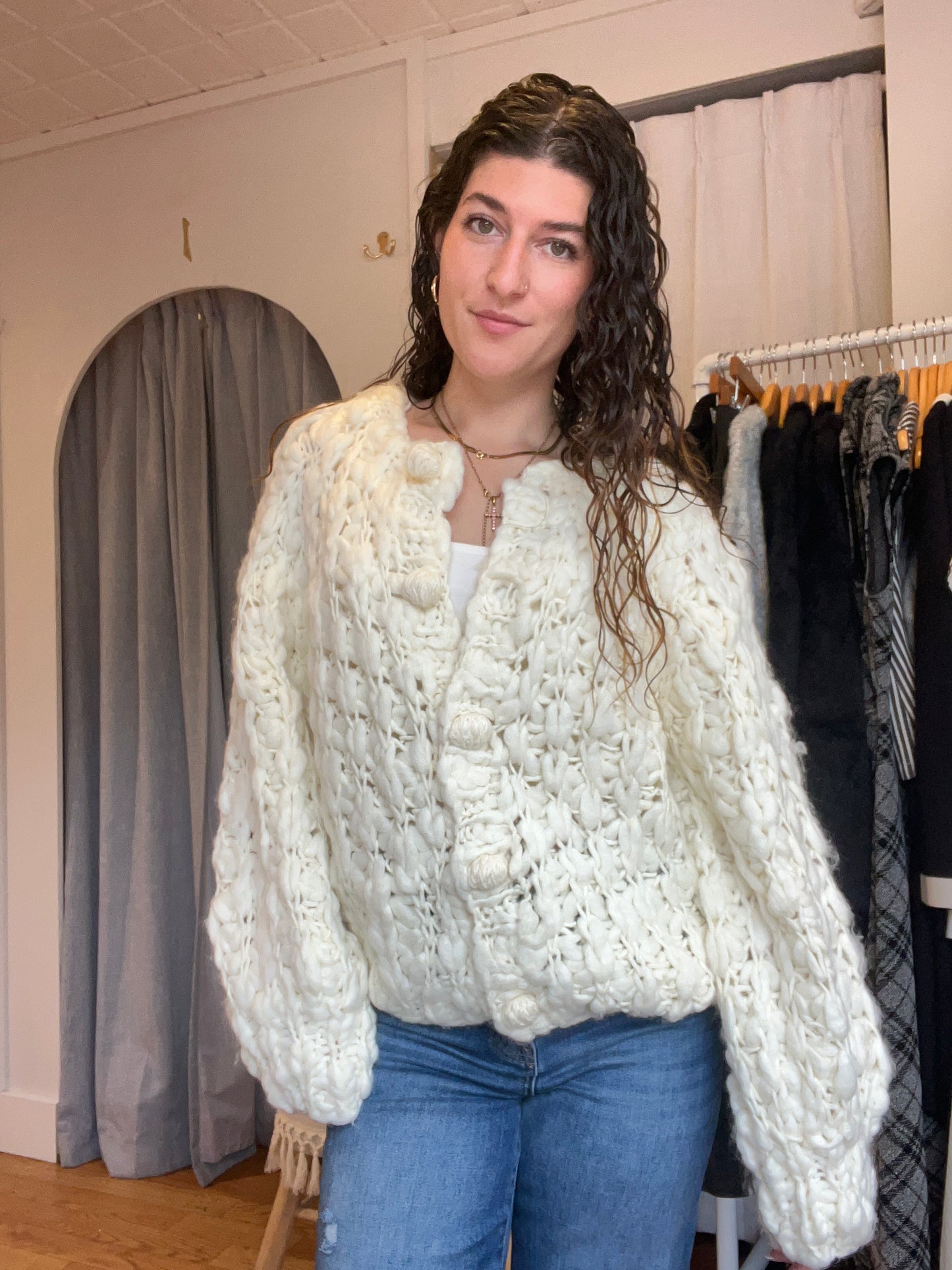 Knit Wool Cardigan