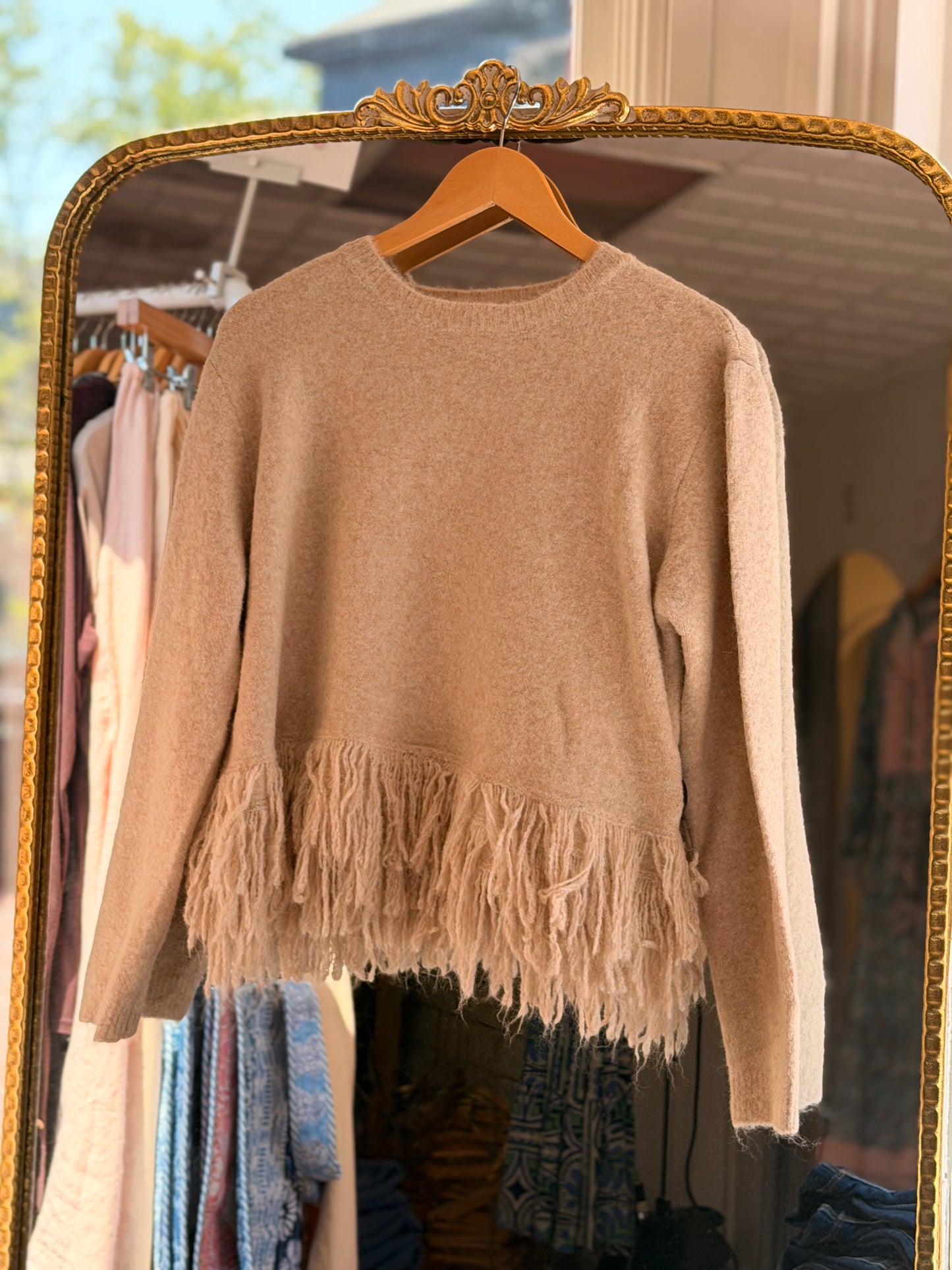 Farah Fringe Sweater