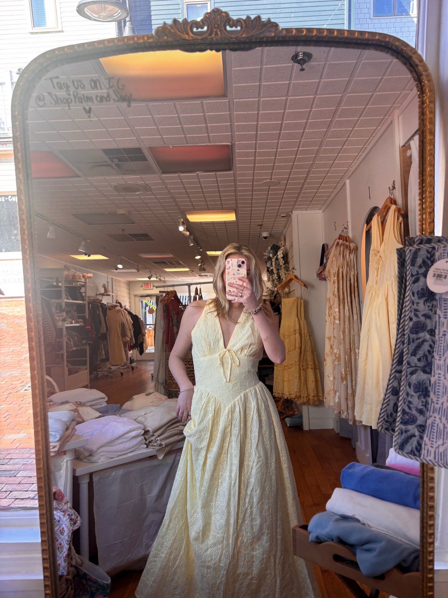 Lemon Meringue Maxi Dress