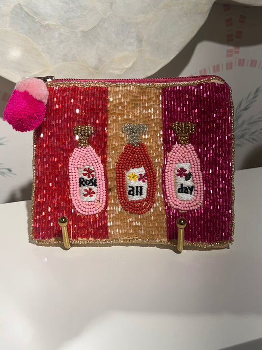 Rose All Day Beaded Coin Purse