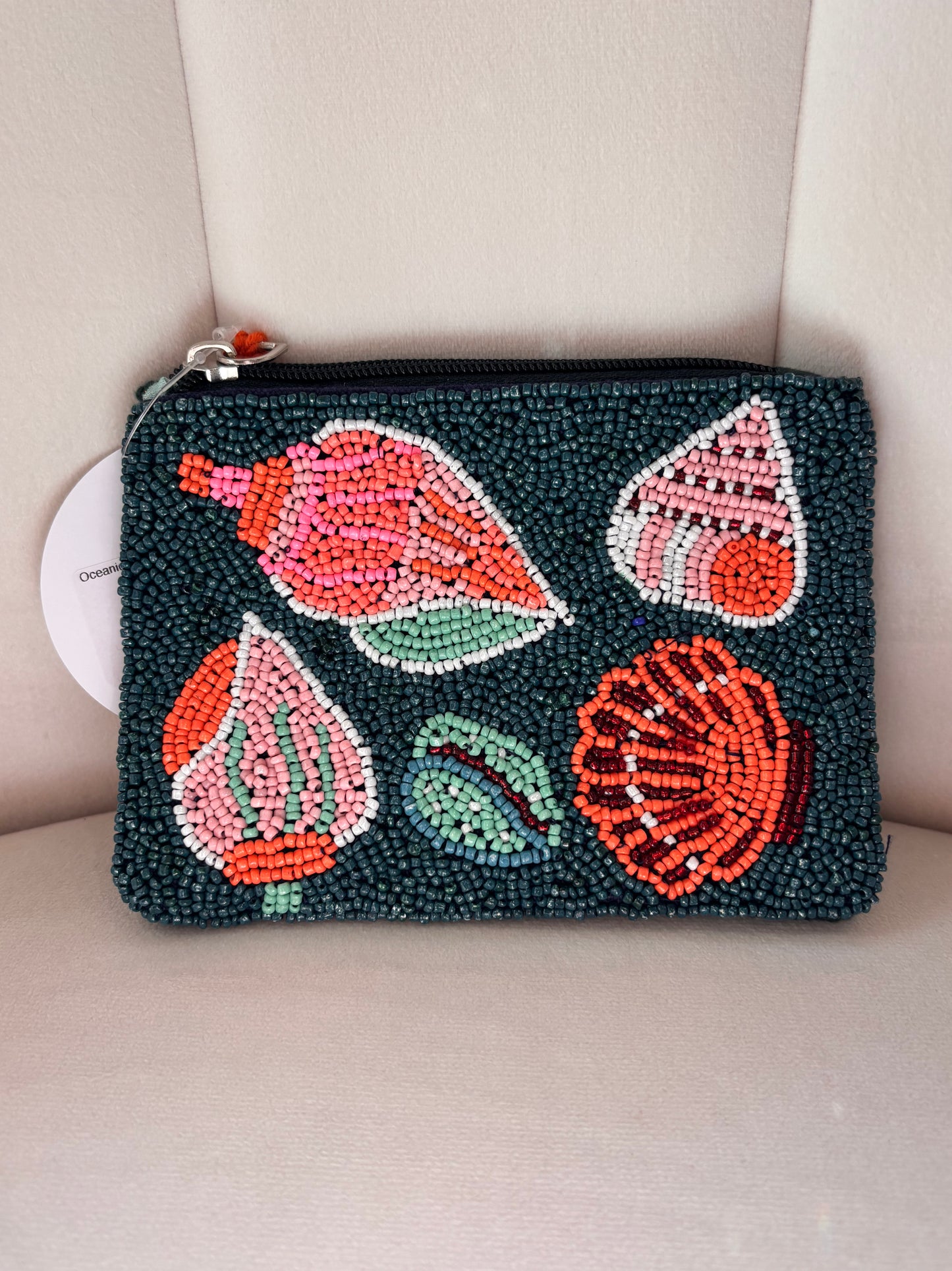 Oceanic Adventures Beaded Coin Purse