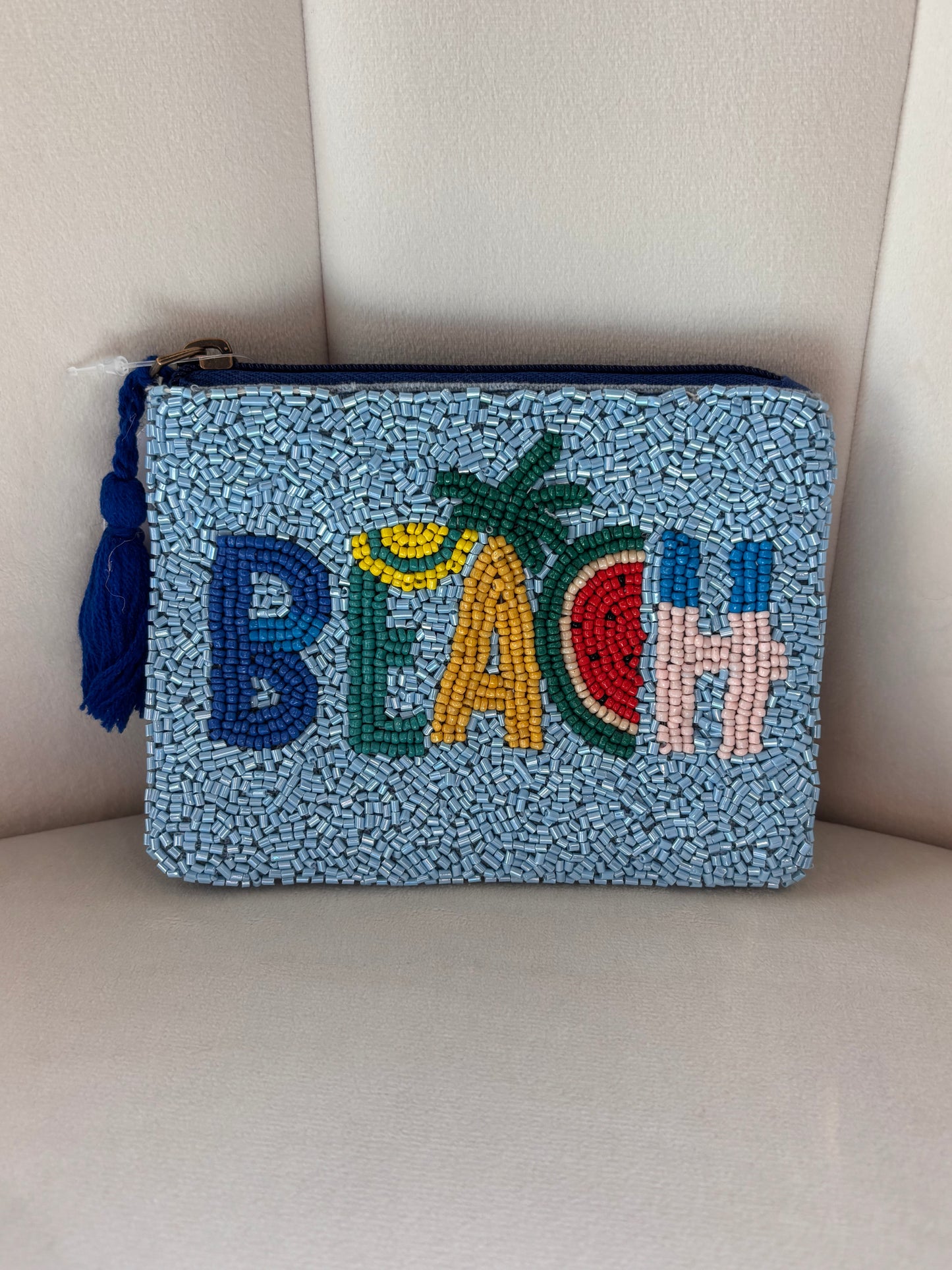 Oceanic Adventures Beaded Coin Purse