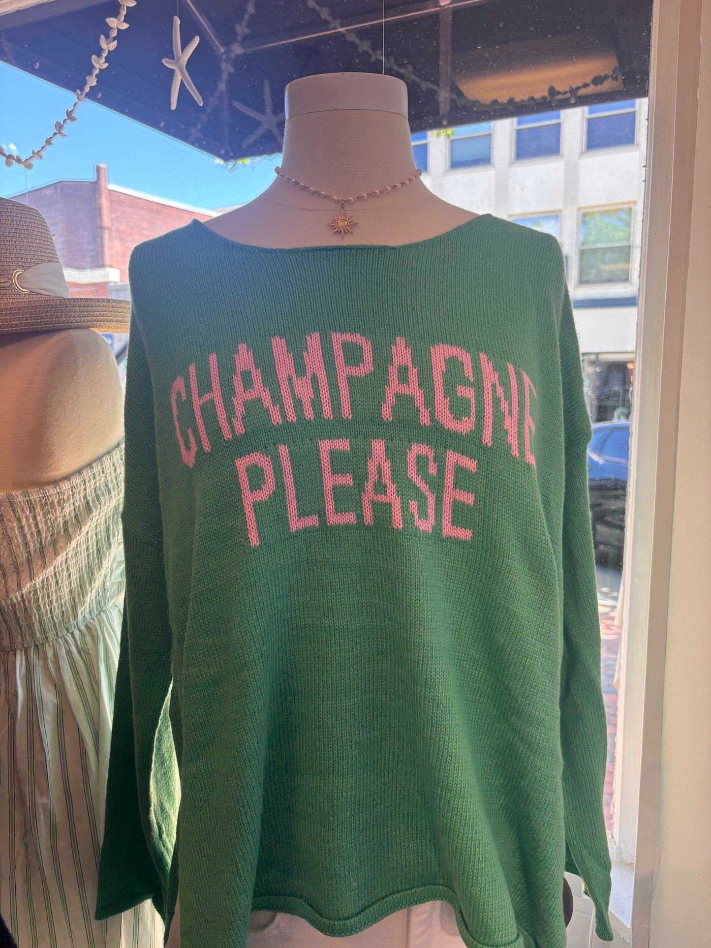 Champagne PLEASE Sweater