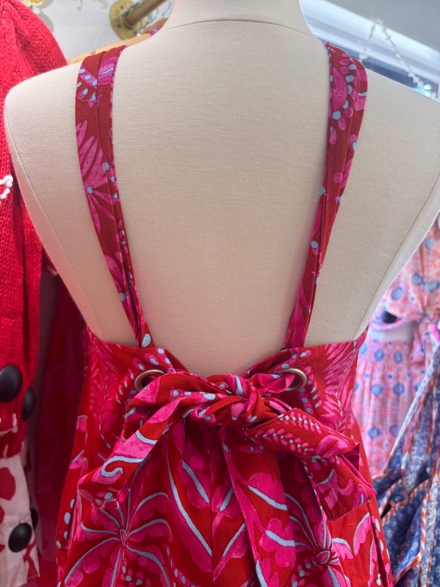 Cabana Halter Mini Dress